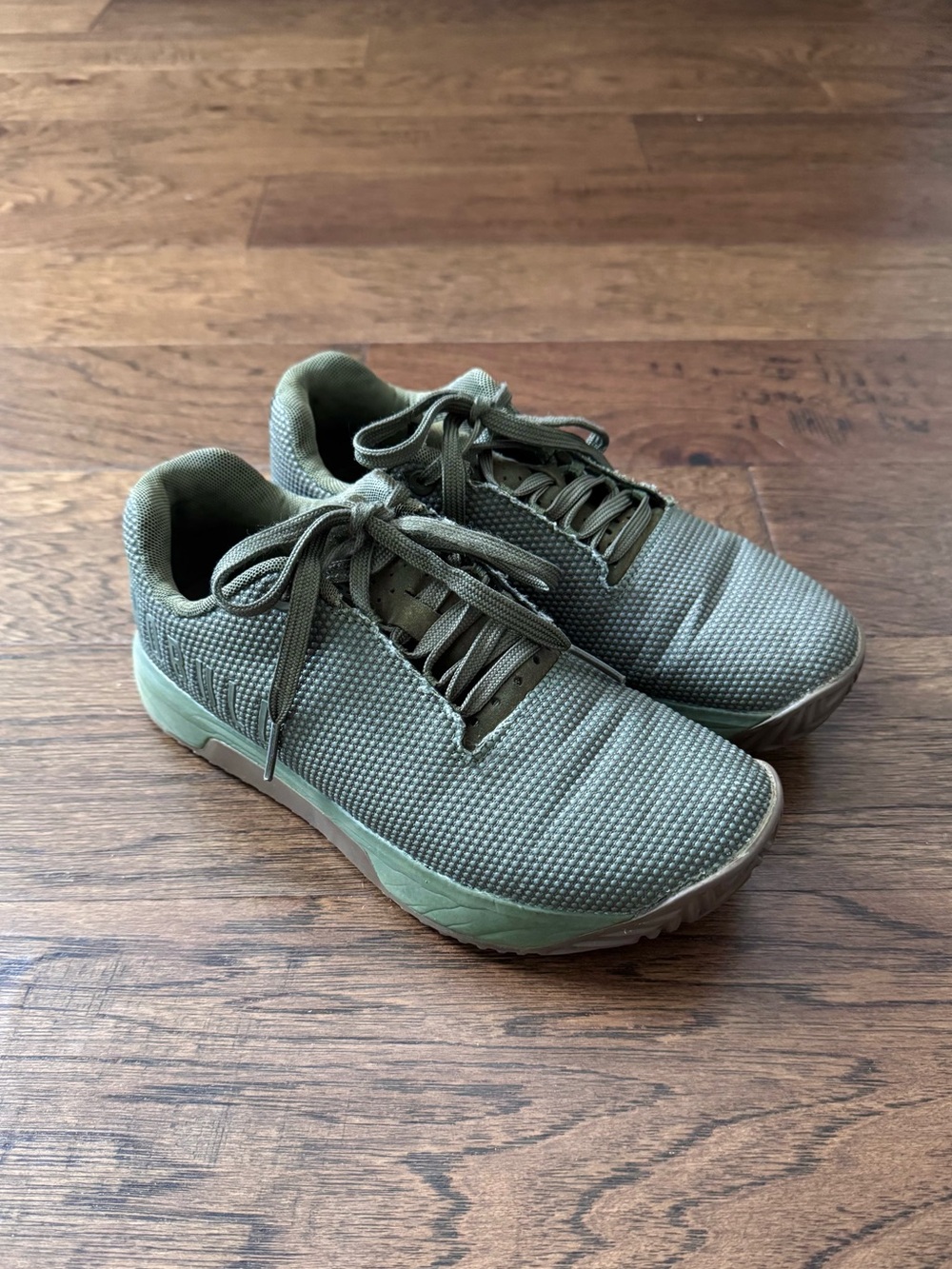 GUC Nobull Outwork Edge Women’s CrossFit Trainers in Army Green Gum Size 7